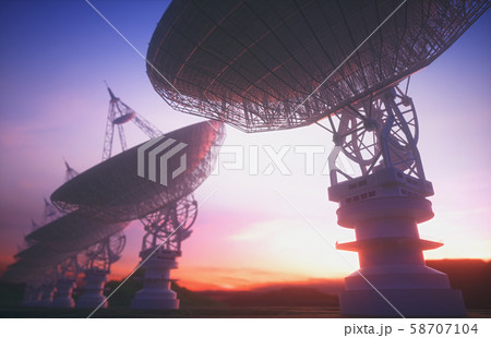 Huge Antenna Satellite Dish 58707104