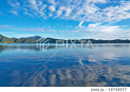 【三方五湖 (三方湖の朝)】 福井県三方上中郡若狭町鳥浜 58708057