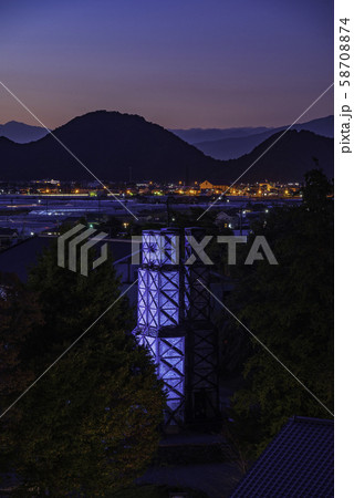 (静岡県)世界遺産 韮山反射炉 特別色ライトアップ (静岡県)世界遺産 韮山反射炉 特別色ライトアップ 58708874