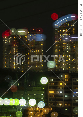 武蔵小杉タワマン夜景 58710318