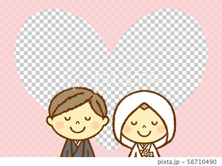 婚禮和服歡迎板 婚禮和服歡迎板 58710490