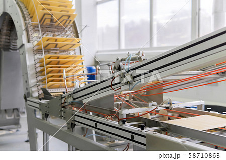 industrial wafer machine in action industrial wafer machine in action 58710863