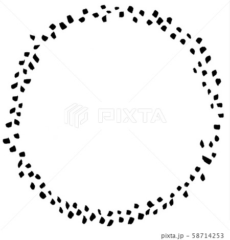 Hand Drawn Round Isolated Black Ink Frame Hand Drawn Round Isolated Black Ink Frame 58714253