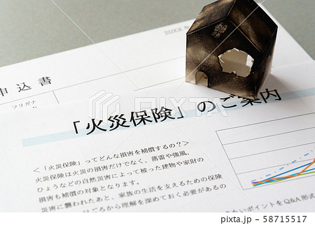 火災保険　損害保険　補償　備え 58715517