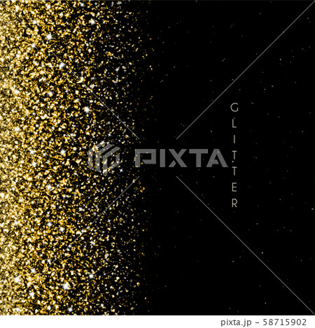 Glitter Background with gold texture. Vector image for your design 58715902