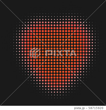 Valentine Heart Halftone Vector Illustration Valentine Heart Halftone Vector Illustration 58715920