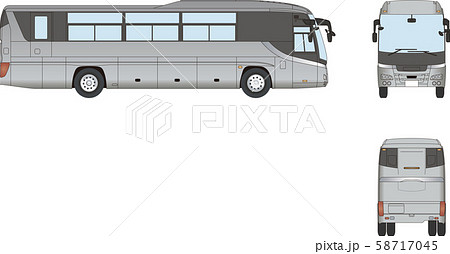 観光バスセット_6 観光バスセット_6 58717045