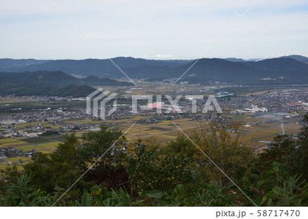 日本の岡山県総社市の福山の風景 日本の岡山県総社市の福山の風景 58717470