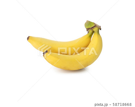 bunch of banana isolated on the white background , studio shot 58718668