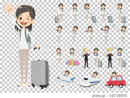 Travel woman set 58719850