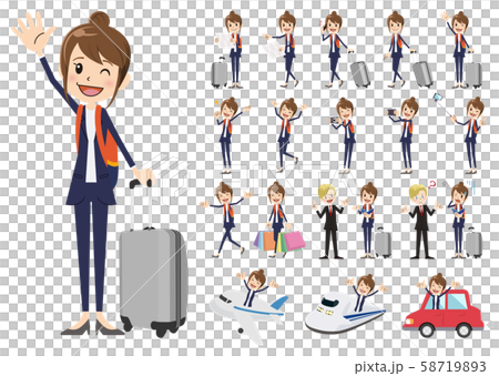Travel, office worker, female 58719893