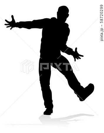 Street Dance Dancer Silhouette 58720299