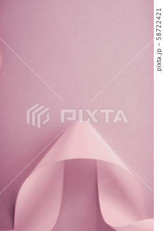 Abstract silk ribbon on blush pink background, 58722421