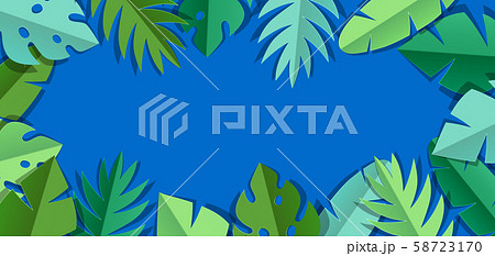 Background with paper palm leaves. Background with paper palm leaves. 58723170
