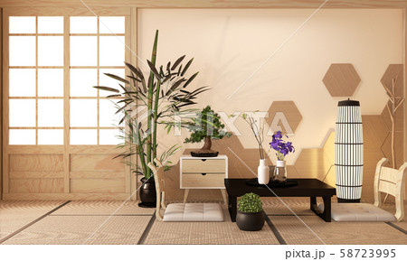 Japanese Ryokan, living room zen style Japanese Ryokan, living room zen style 58723995