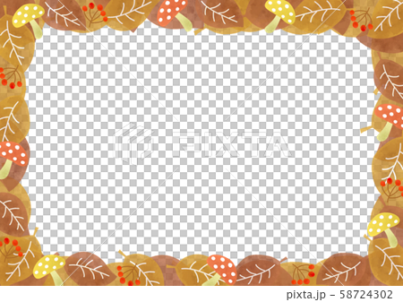 Leaf, leaf, fallen leaves, dead leaves, mushroom frame Leaf, leaf, fallen leaves, dead leaves, mushroom frame 58724302