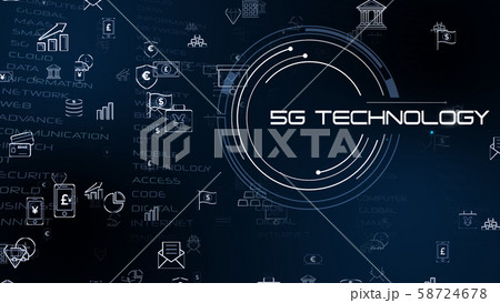 VR 5G AI 人工知能 フィンテック Fintech MaaS ICT ブロックチェーン 3D 58724678