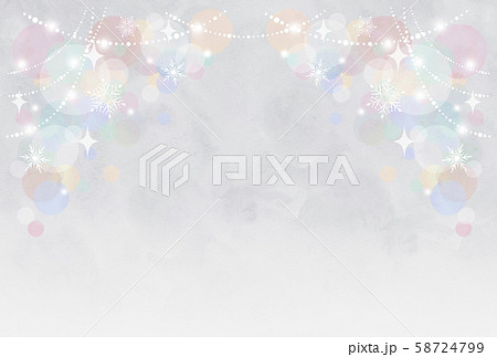 雪の結晶とキラキラ 背景のイラスト素材 [58724799] - PIXTA
