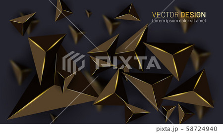 Abstract vector background with golden light and blurred shadow 58724940