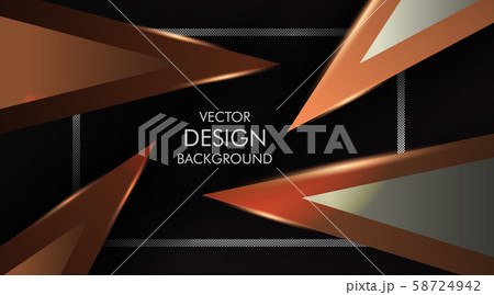 Vector background of a brown triangle with light 58724942