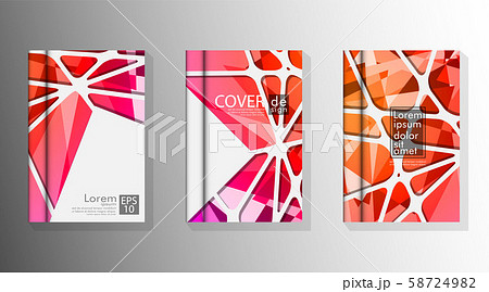 Cover book with a geometric design background. 58724982
