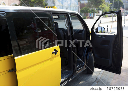 City taxi minibus for a group of people. City taxi minibus for a group of people. 58725073
