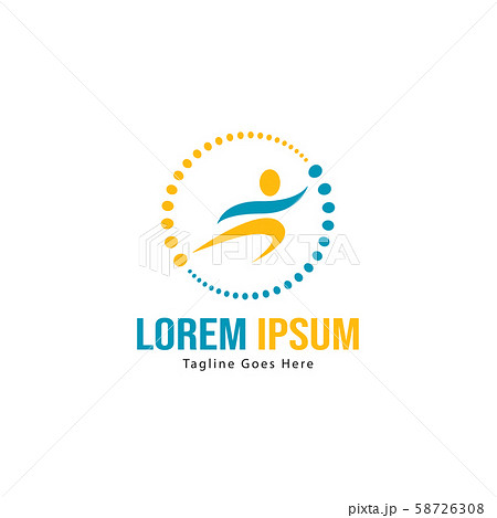 Athletic logo template design. Minimalist Athletic 58726308