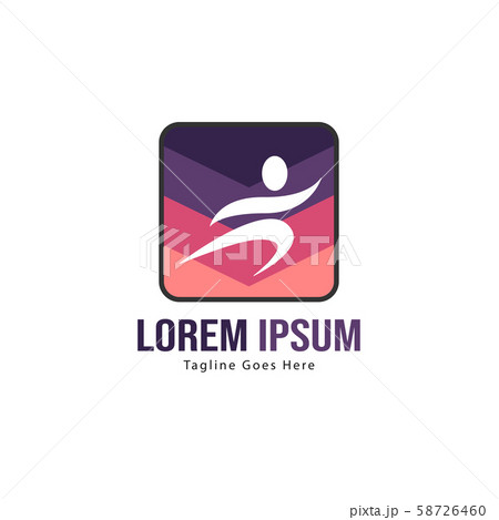 Athletic logo template design. Minimalist Athletic 58726460