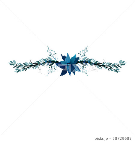 Christmas decoration divider nerrow vector 58729685