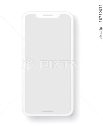 Modern mobile phone layered vector template 58730032