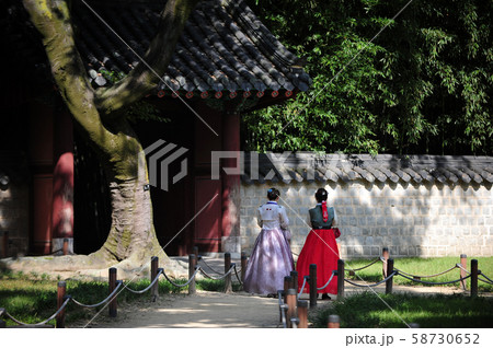 韓服 韓屋村 試合前 58730652