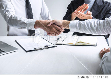 Successful job interview, Image of Boss employer 58731246