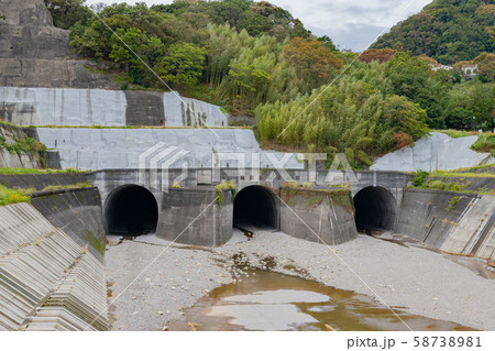 静岡県伊豆の国市伊豆長岡　狩野川放水路 58738981