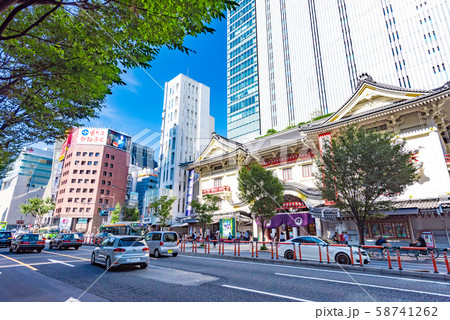 銀座　歌舞伎座周辺 58741262