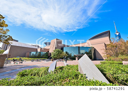福岡市 風景 福岡市総合図書館 福岡市 風景 福岡市総合図書館 58741291