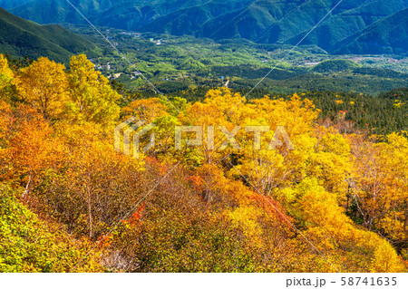 《長野県》紅葉の乗鞍岳・自然風景 58741635