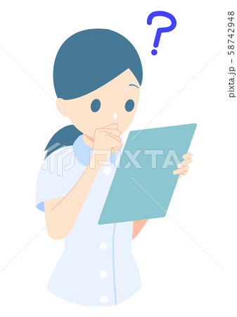女性看護士ポーズ6 女性看護士ポーズ6 58742948