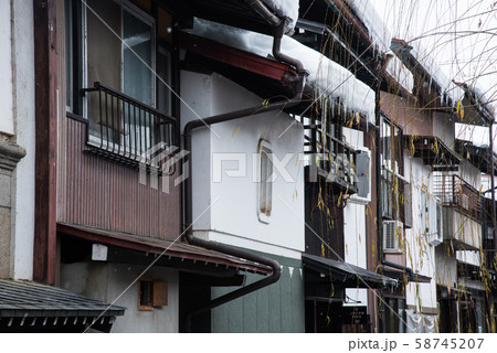 岐阜県 飛騨古川 白壁の街 岐阜県 飛騨古川 白壁の街 58745207