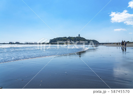 【神奈川県】江ノ島　片瀬東浜海岸 58745570