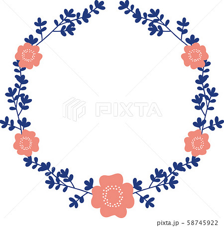 花のリングのイラスト素材