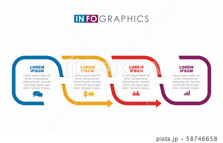 Infographic design template with place for your data. Vector illustration. 58746658