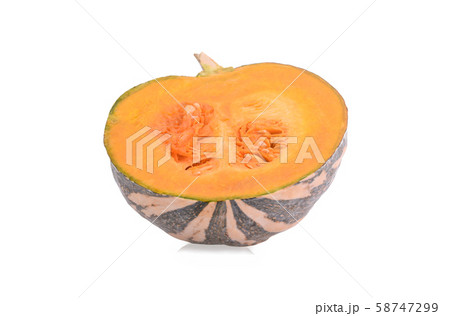 pumpkin japanese isolated on white background. pumpkin japanese isolated on white background. 58747299