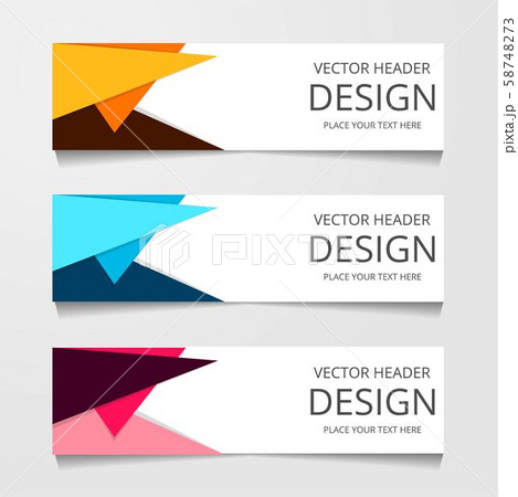 Vector abstract web banner design template. Vector abstract web banner design template. 58748273