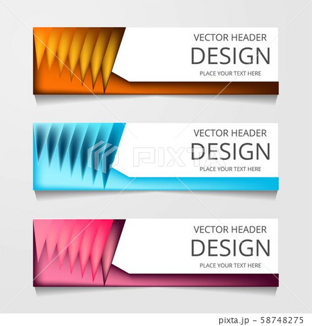 Vector abstract web banner design template. Vector abstract web banner design template. 58748275