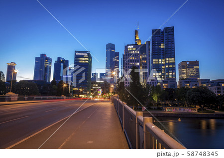 Modern skyline of Frankfurt, Germany Modern skyline of Frankfurt, Germany 58748345