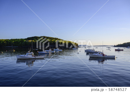Fishing boats in Bar Harbor, Mount Desert Island, USA 58748527