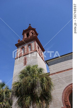 Bell tower at Flagler College in St. Augustine, USA 58748697