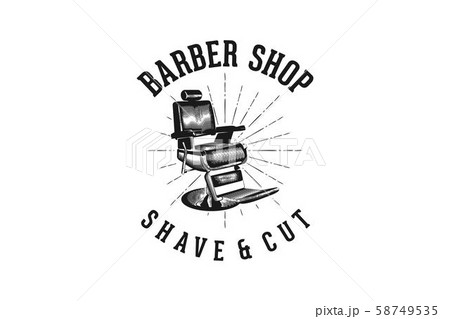 Barber shop shave and cut classic logo design 58749535