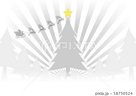 ベクターイラスト背景壁紙 集中線 放射状 クリスマス素材 クリスマスツリー 無料 フリーサイズ 商用のイラスト素材
