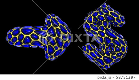 Symbol collection arrow, dollar made of 3d render blue diamond. Symbol collection arrow, dollar made of 3d render blue diamond. 58751297